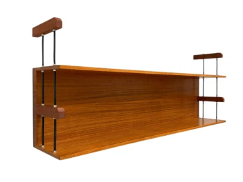 Mid-Century Modern Wall Mounted Shelf by Walter Wirtz for Wilhelm Renz, 1960s